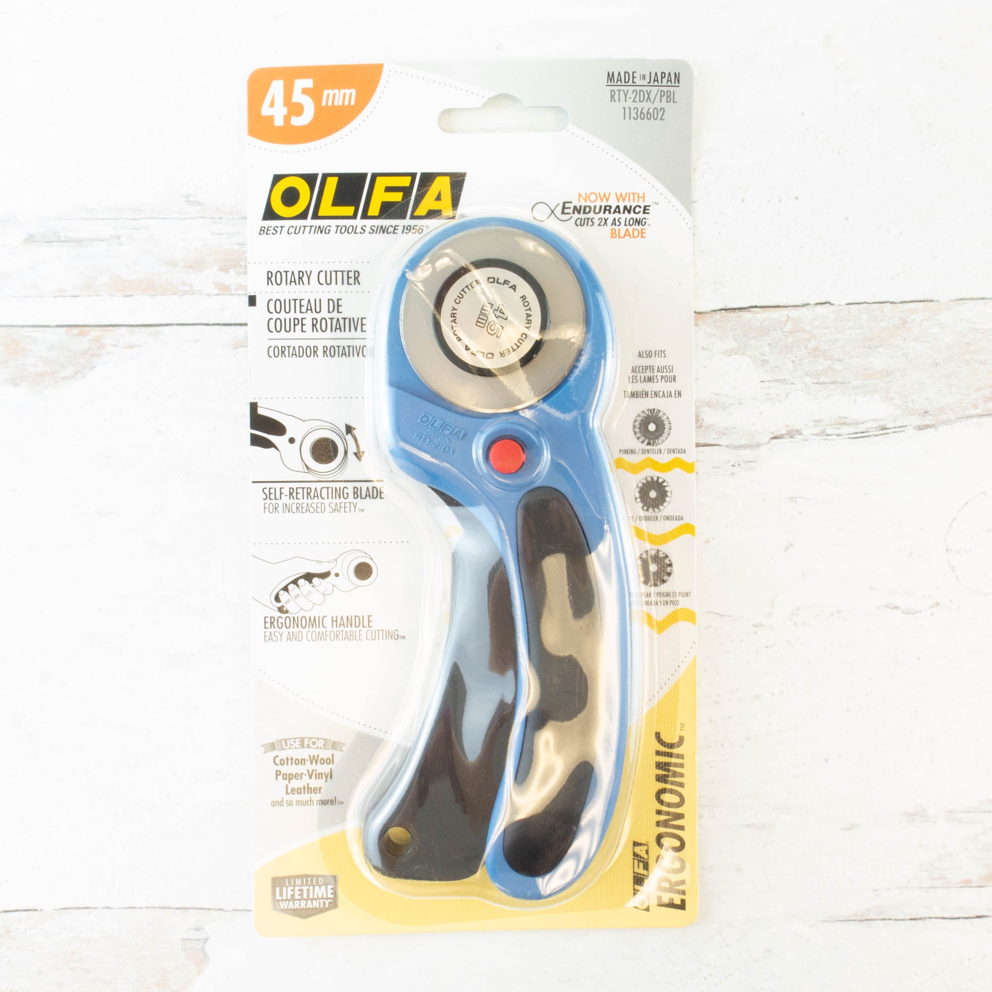 Olfa - Wave Cutter, Decorative Edge Cutter, 45 mm Wave Blade