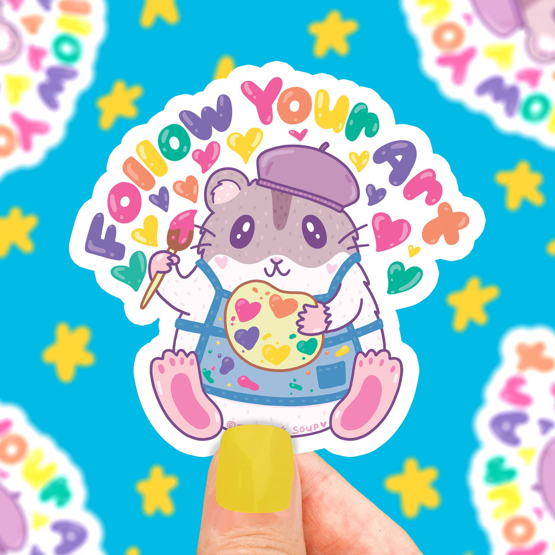 Turtle Soup Vinyl Sticker - Follow Your Art Hamster
