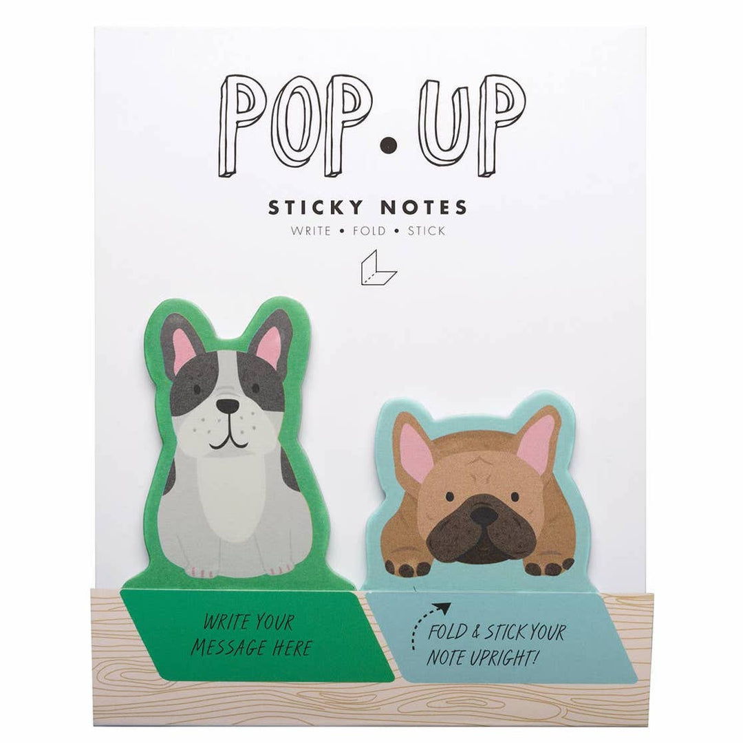 Frenchie Dogs Pop Up Sticky Notes