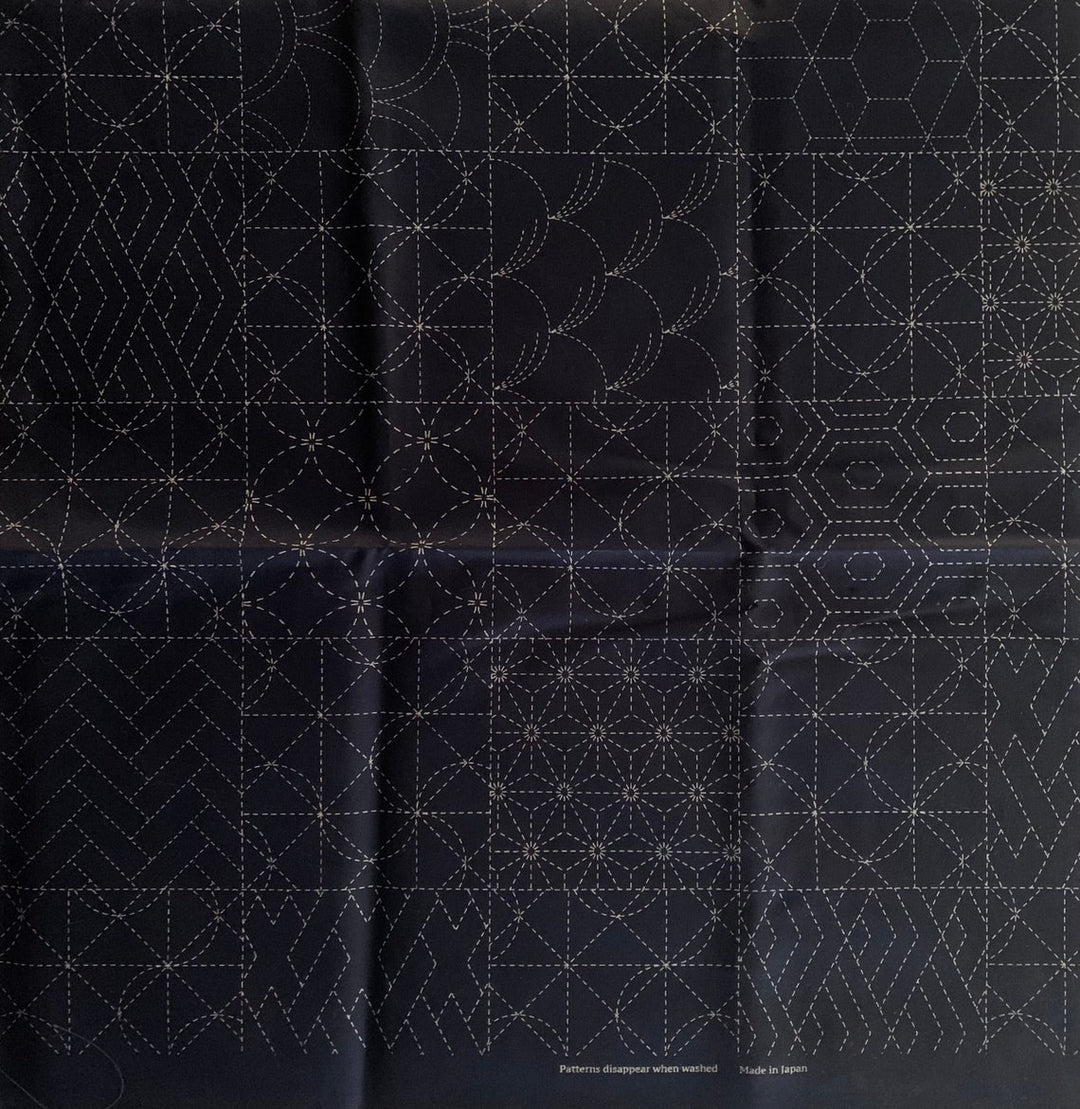 Large Sashiko Panel - Multi-Pattern Blocks