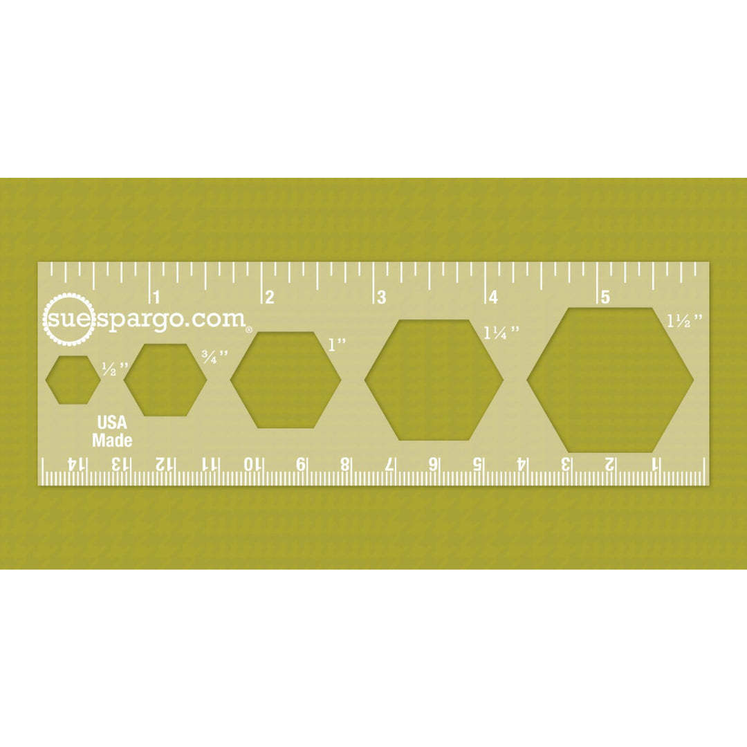 Sue Spargo Creative Stitching Tools Hexagon Ruler