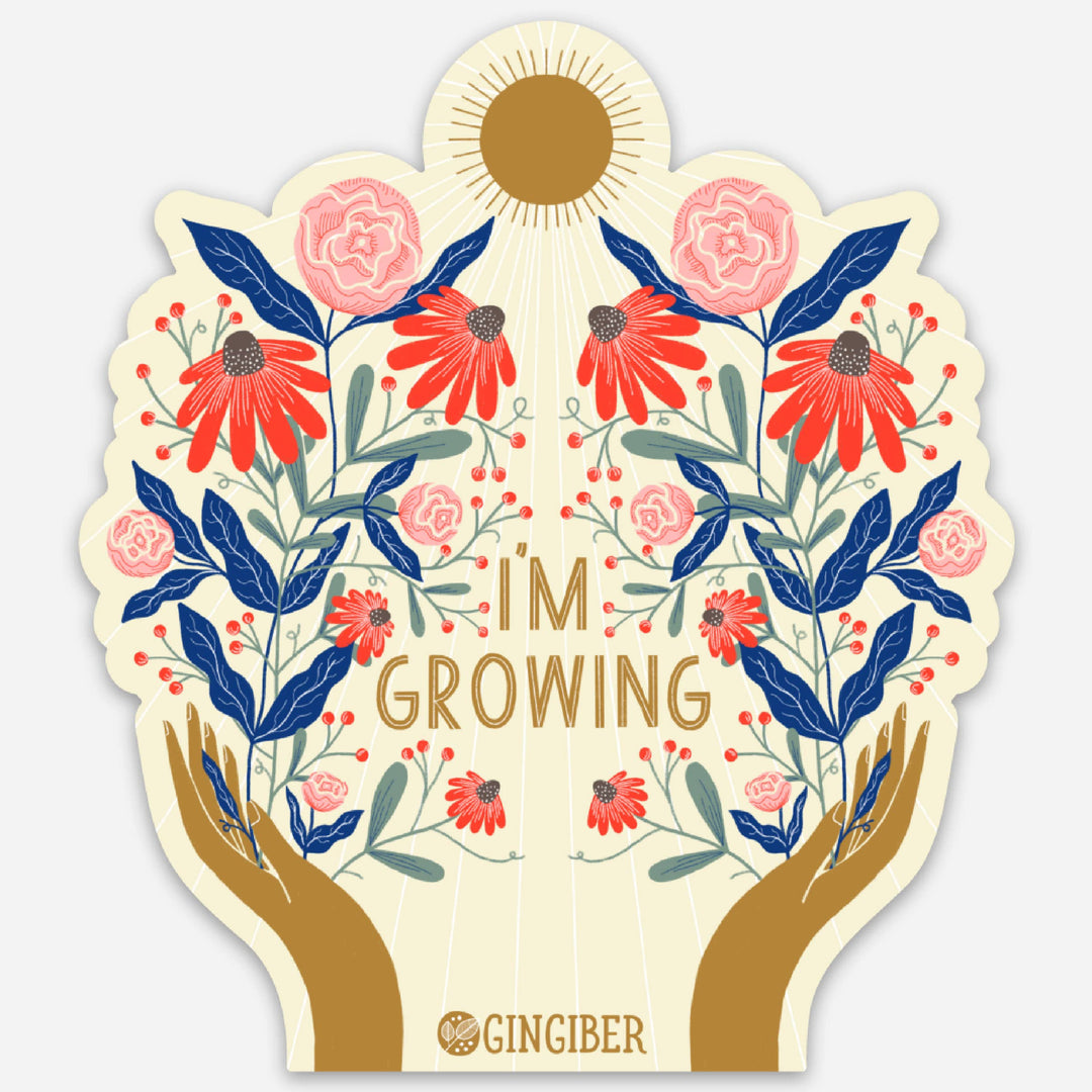 I'm Growing Vinyl Sticker