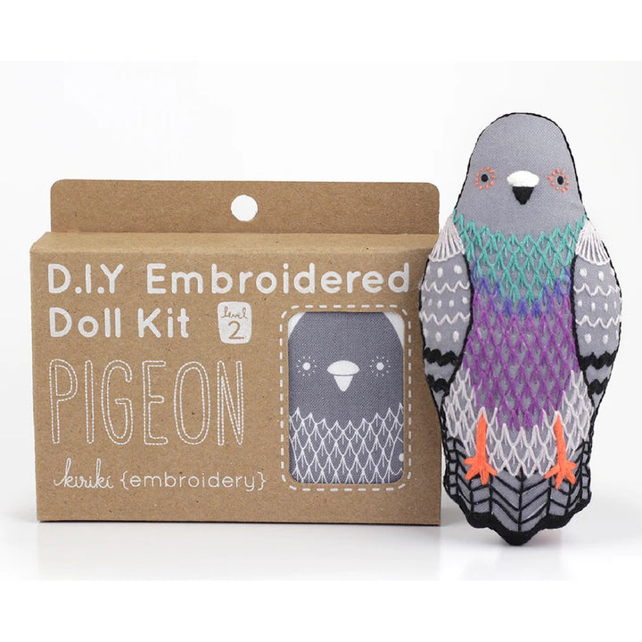 Pigeon Plushie Embroidery Kit