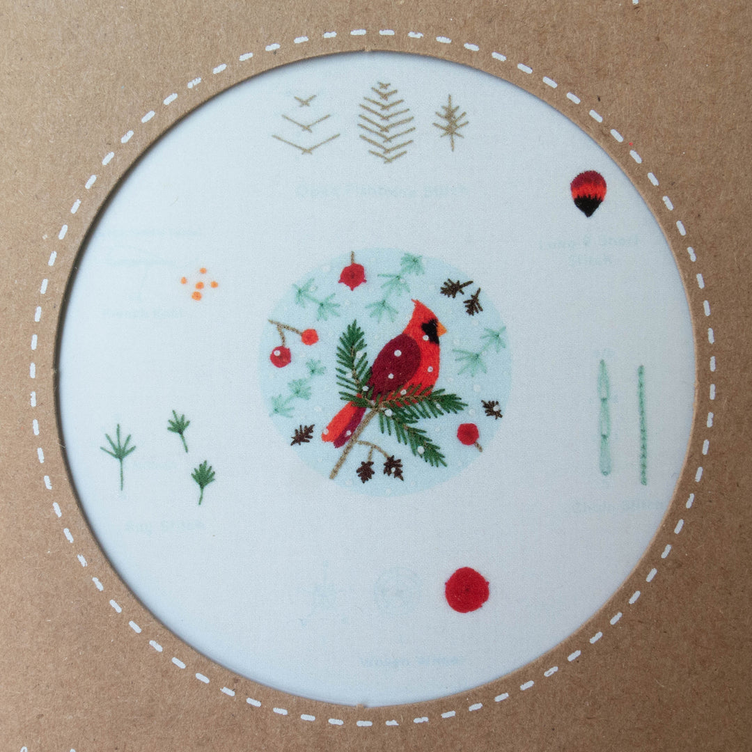 Cardinal Embroidery Stitch Sampler