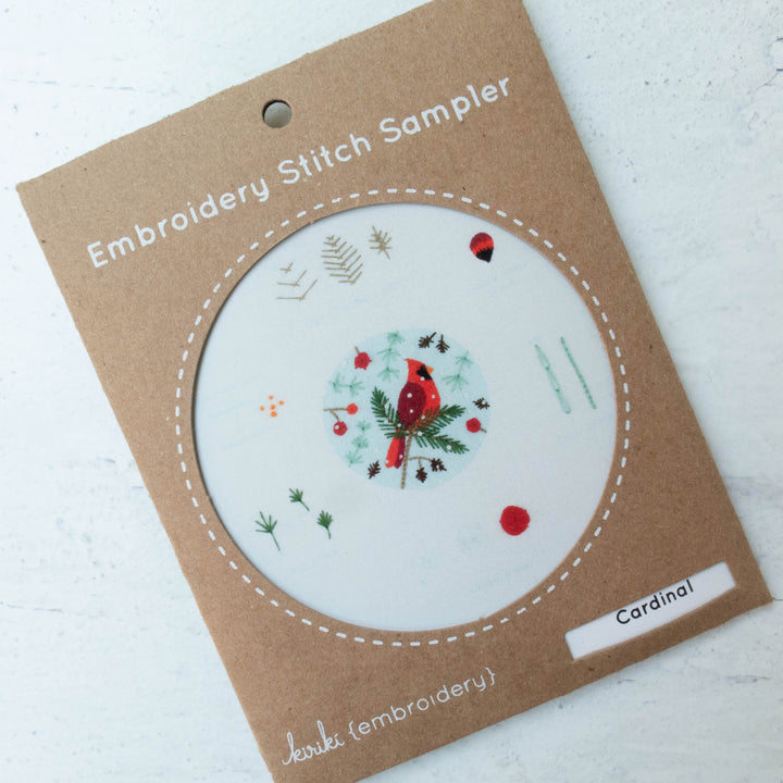 Cardinal Embroidery Stitch Sampler