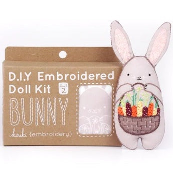 Bunny Plushie Embroidery Kit