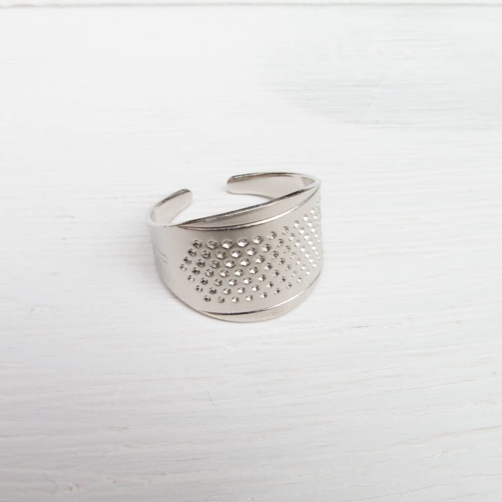 Clover Adjustable Ring Thimble Thimble - Snuggly Monkey