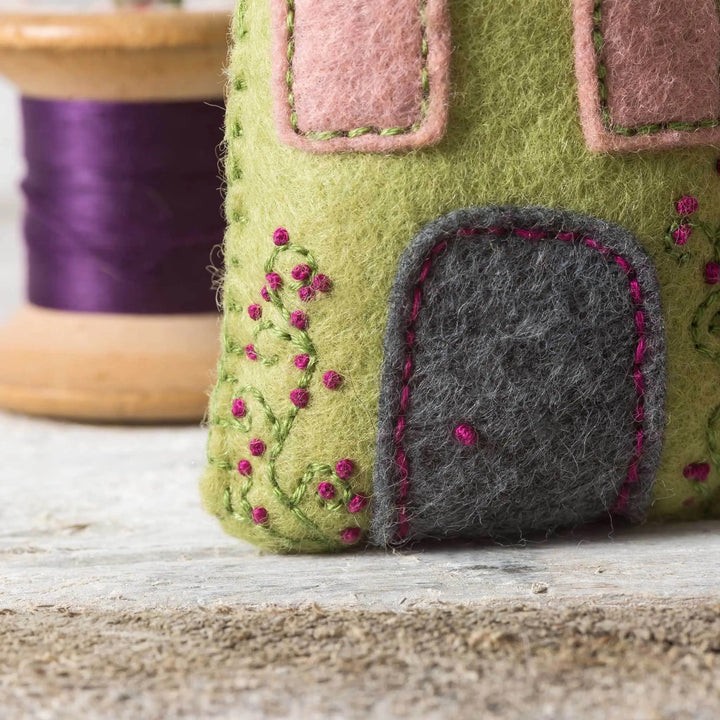 Lavender Houses Felt Embroidery Craft Kit