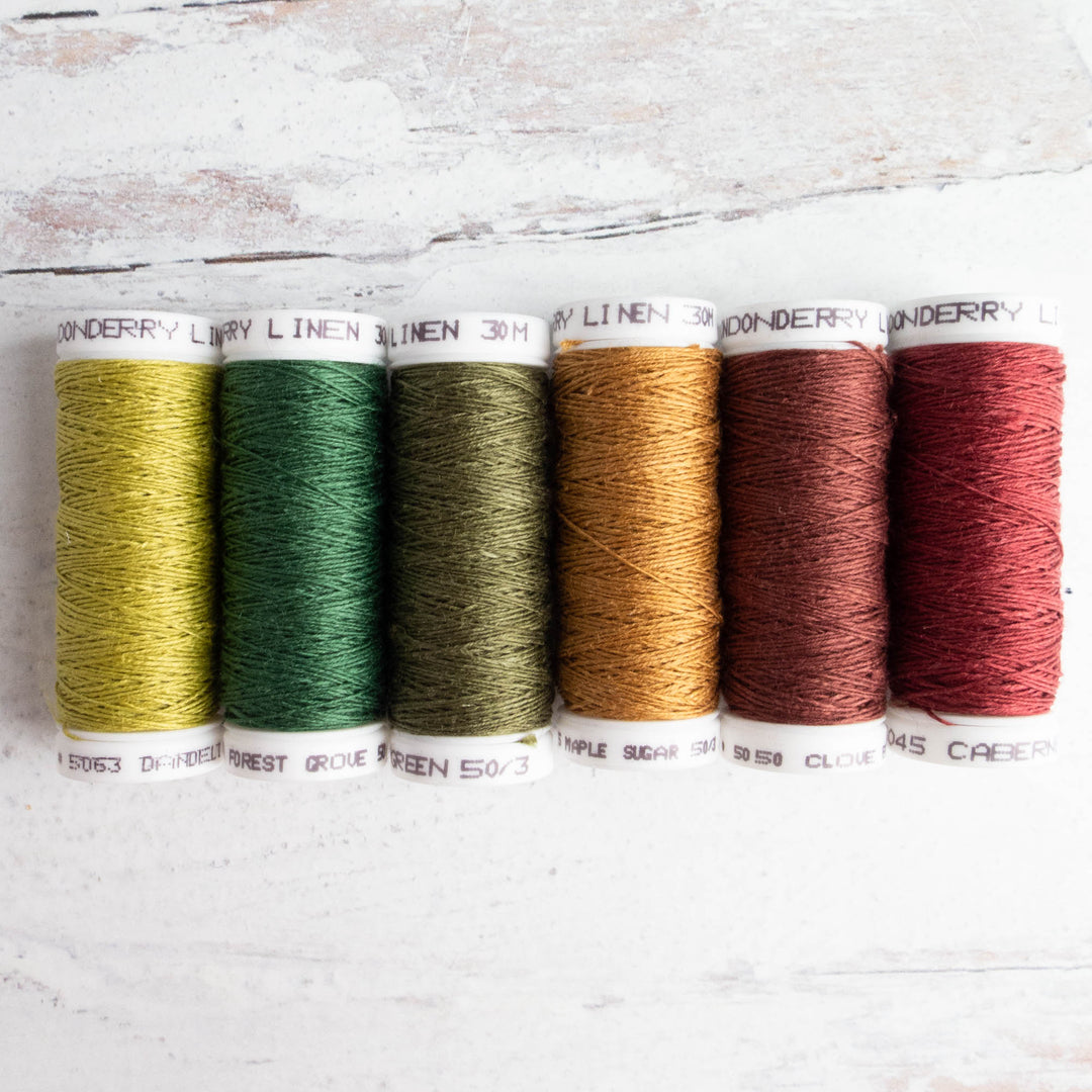 Londonderry Linen Thread (50/3) - Golden Forest Set