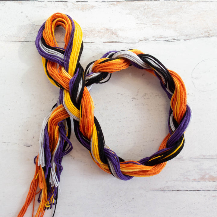 Multi-Color Sashiko Thread Braids - Halloween