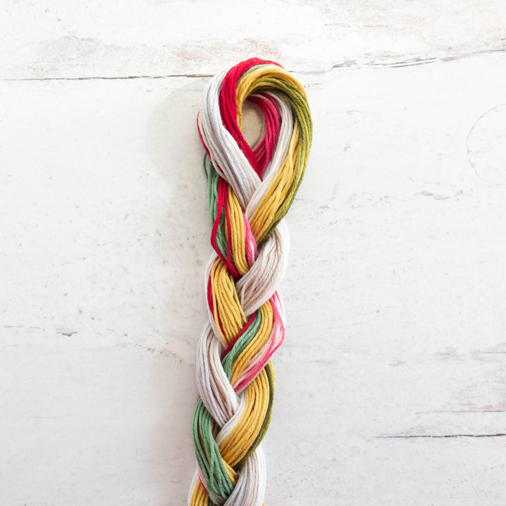 Multi-Color Sashiko Thread Braids - Christmas