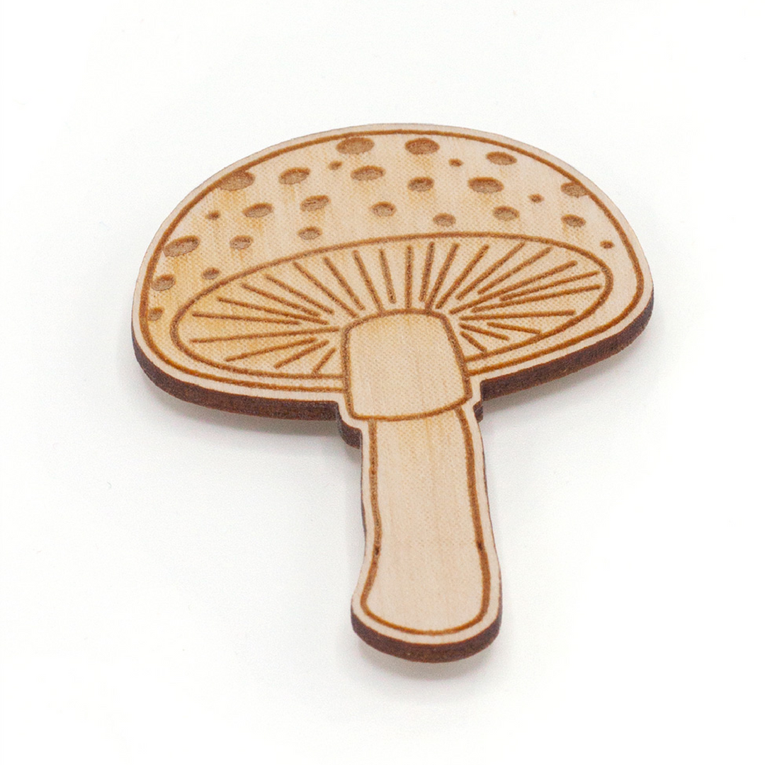 Mushroom Wooden Needleminder