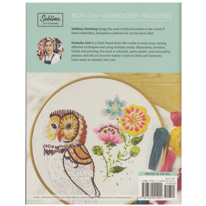 Nathalie Lete Embroidery Pattern Portfolio Patterns - Snuggly Monkey