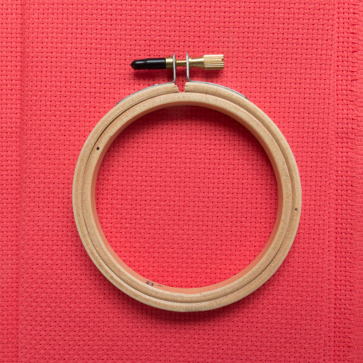 Aida Cross Stitch Fabric - Riviera Coral (14 ct) Fabric - Snuggly Monkey