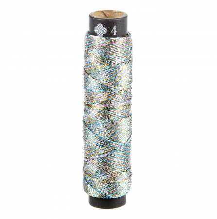 Metallic Embroidery Floss | Cosmo Nishikiito Silver Rainbow (4