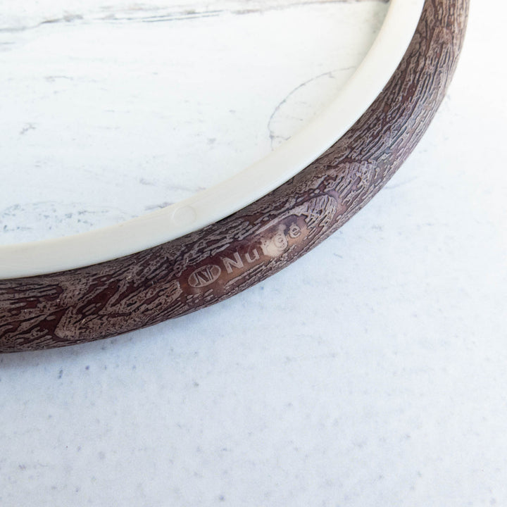 Brown Wood Grain Flexi-Hoops - Oval
