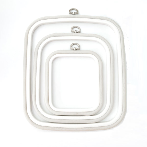 Square Wood Grain Flexi-Hoops