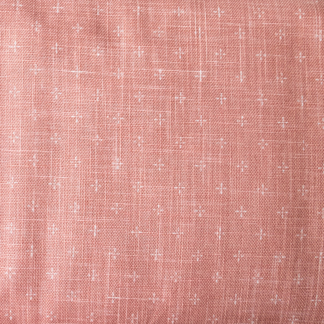 Heathered Cotton - Pink Plus Signs