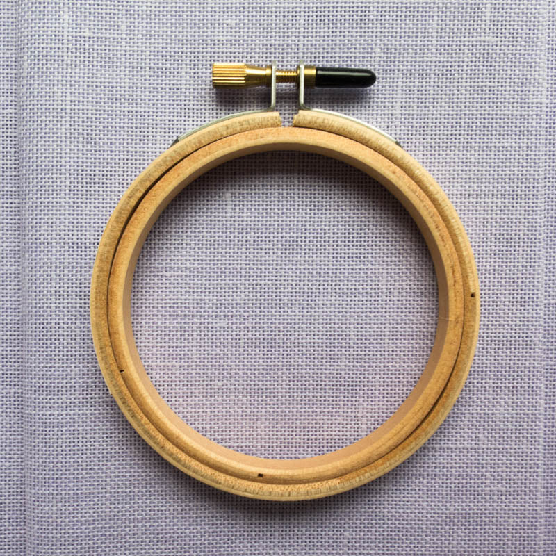 28 ct Cashel Linen - Peaceful Purple Fabric - Snuggly Monkey