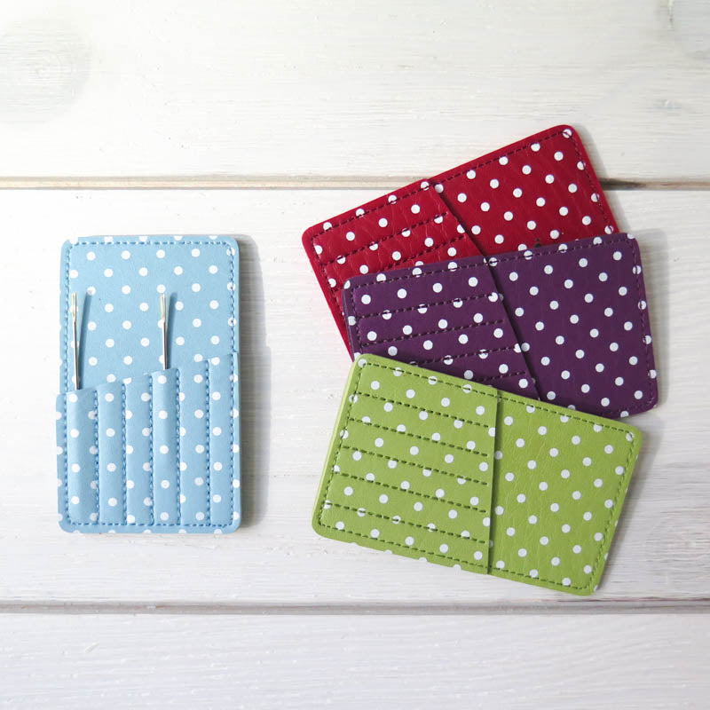 White Polka Dot Magnetic Needle Case by Top Notch by Top Notch