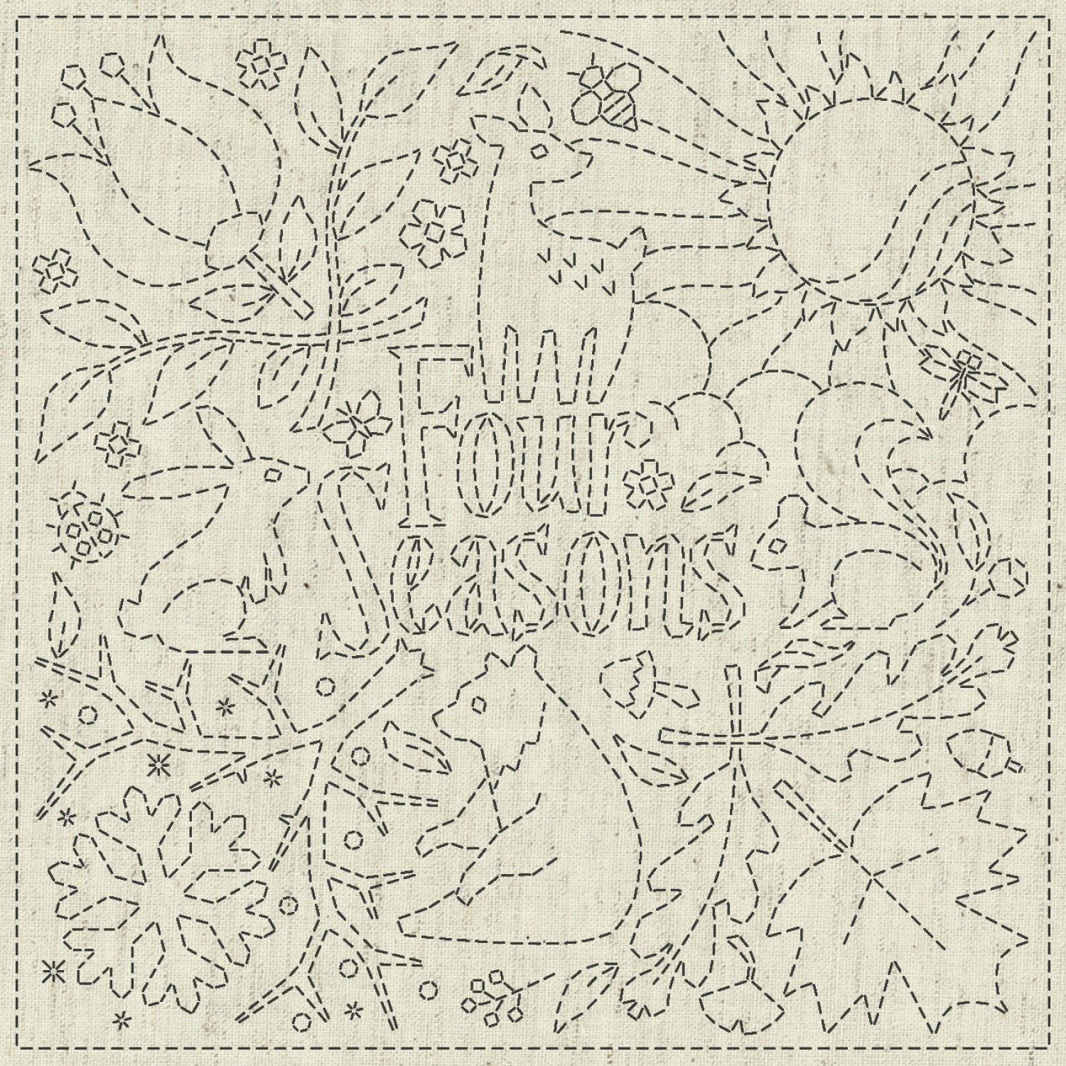 Four Seasons Sashiko Embroidery Sampler – Snuggly Monkey four-seasons-sashiko-embroidery-sampler-snuggly-monkey