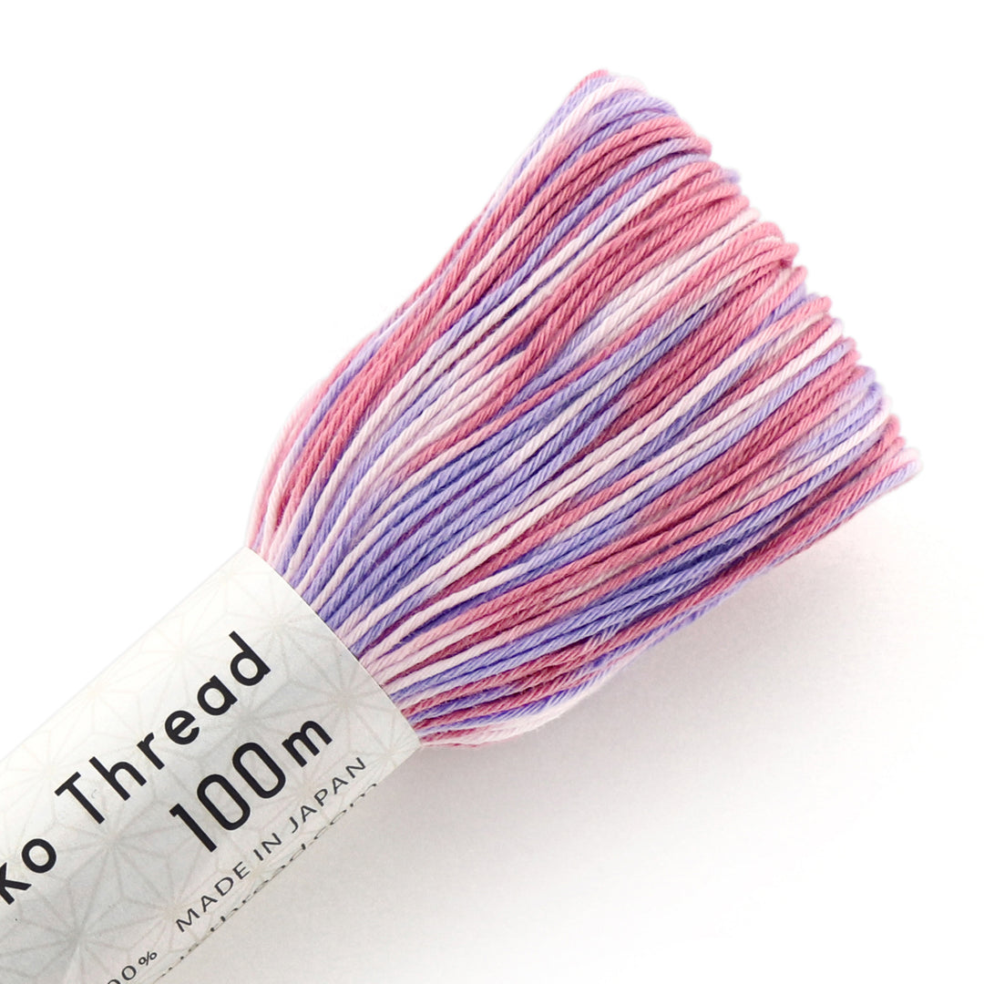 100m Short Pitch Variegated Sashiko Thread - SPV 192
