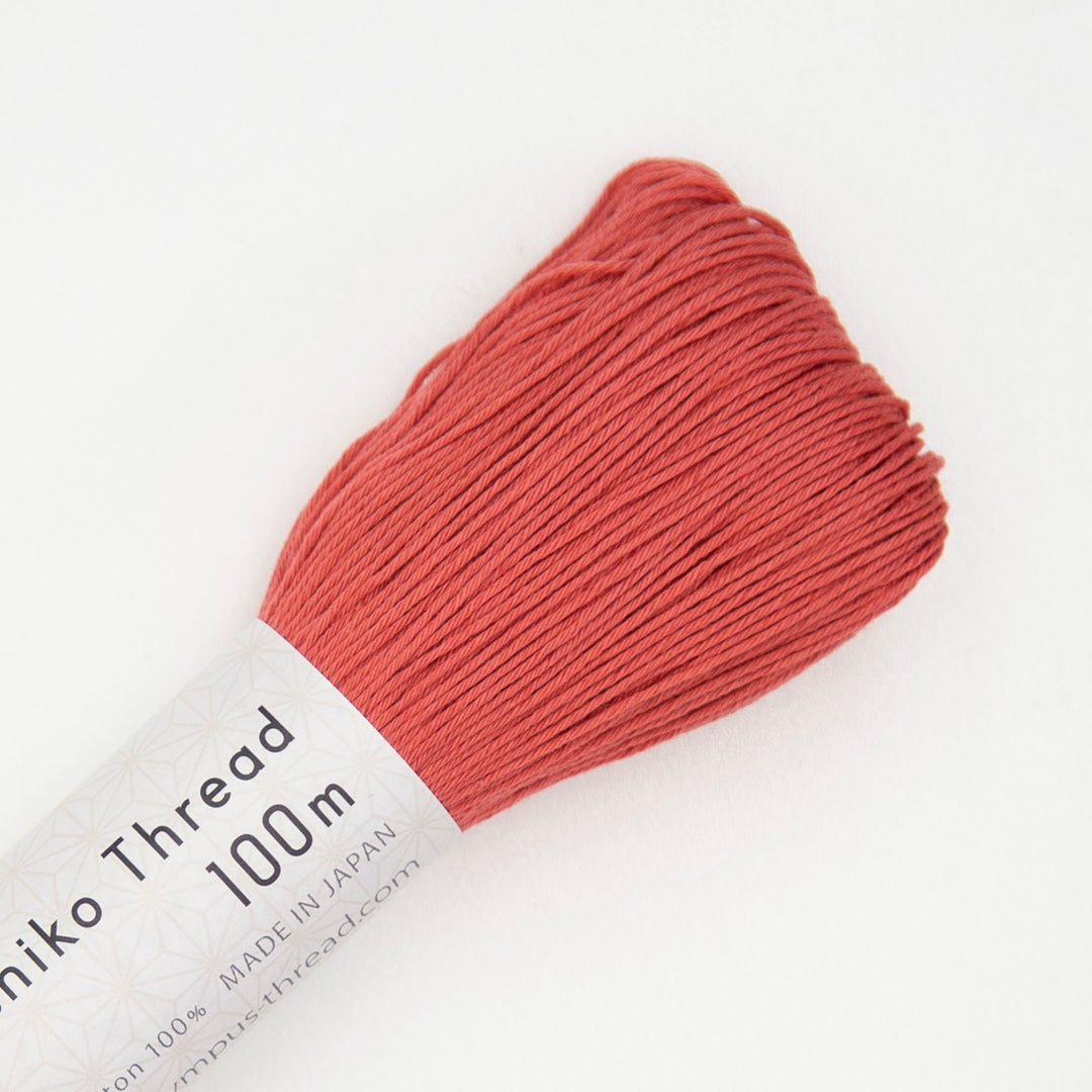 100m Skein Olympus Sashiko Thread - Dark Orange (#126)