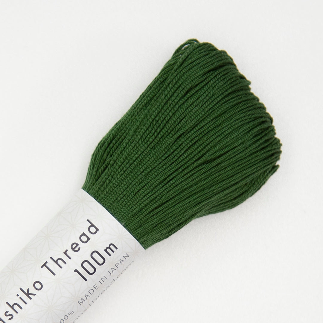 100m Skein Olympus Sashiko Thread - Dark Green (#129)