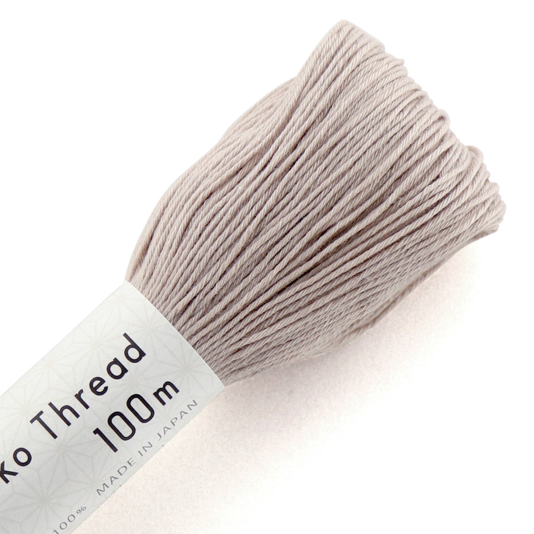 100m Skein Olympus Sashiko Thread - Lt Charcoal Brown (#116)