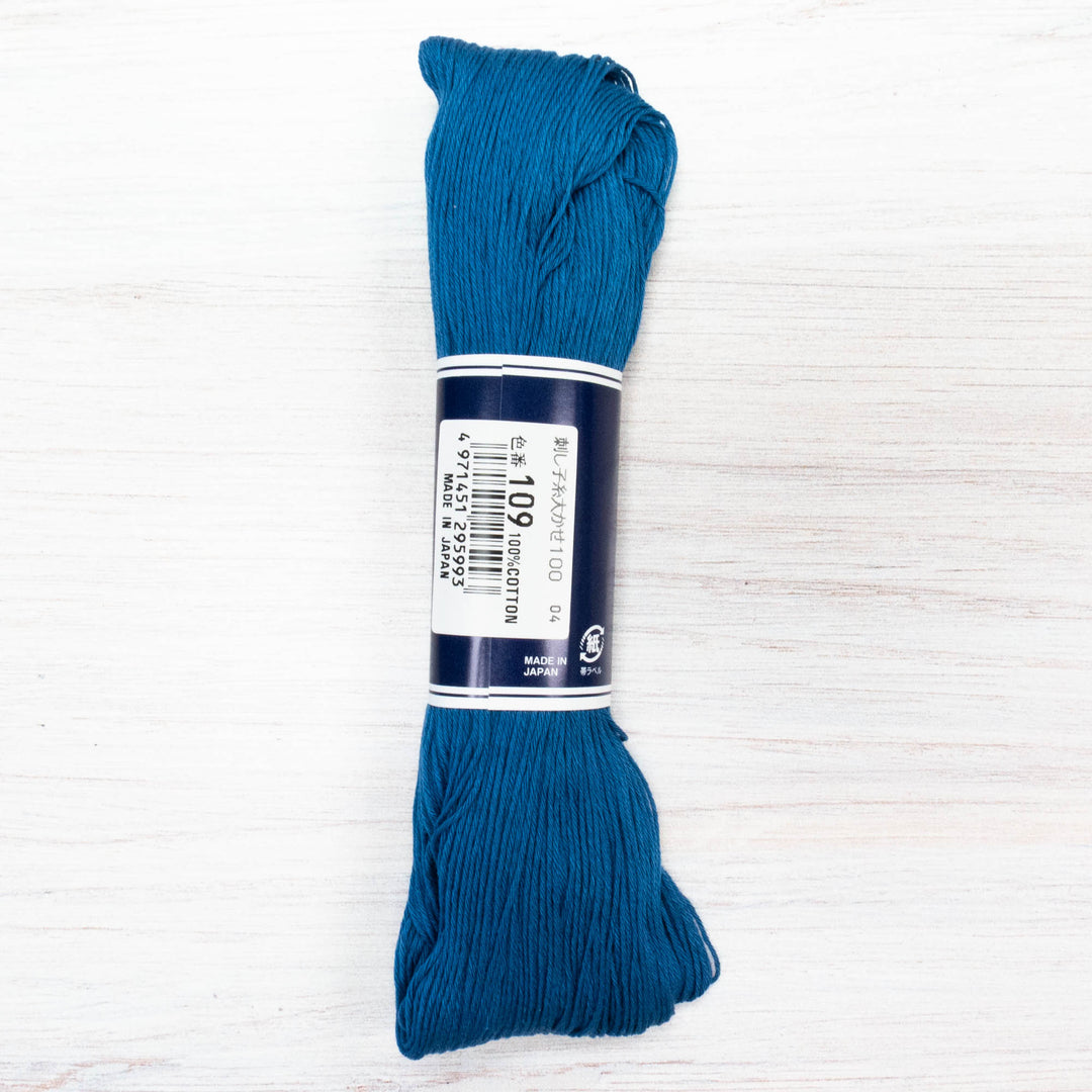100m Skein Olympus Sashiko Thread - Cobalt Blue (#109)