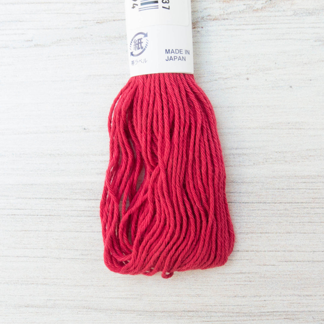 Japanese Olympus Sashiko Thread - Rose Red (#12) Sashiko - Snuggly Monkey