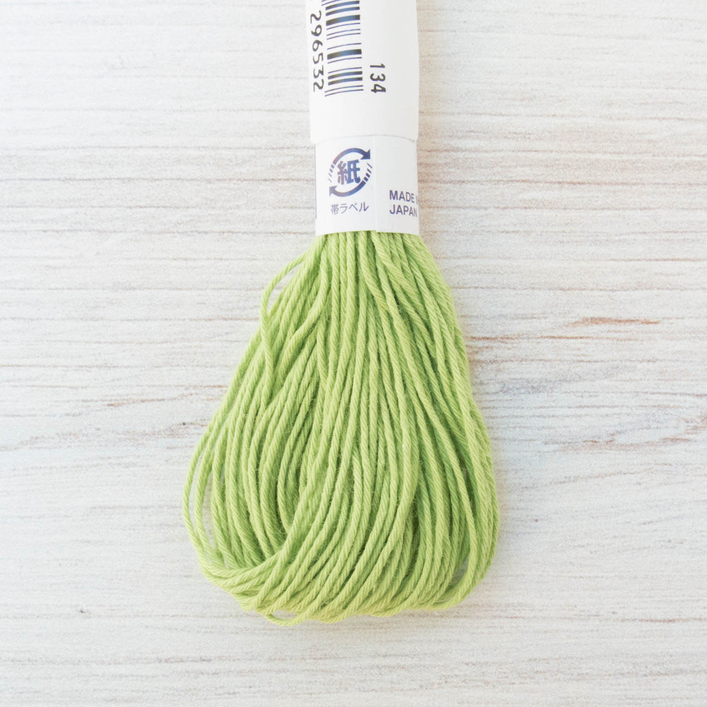Olympus Japanese Sashiko Thread - Spring Green (#6) Sashiko - Snuggly Monkey