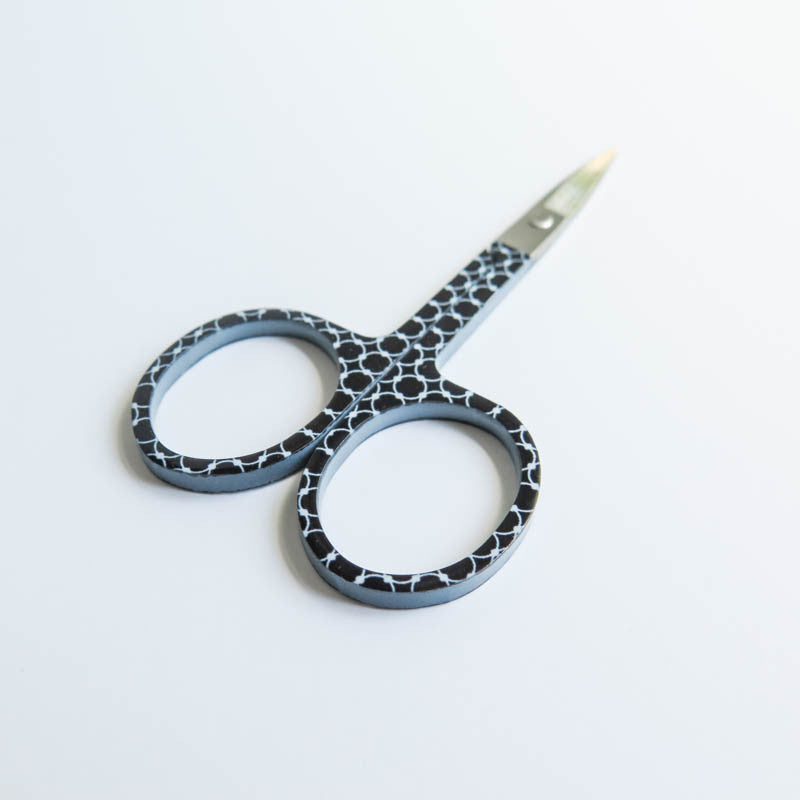Black and White Embroidery Scissors Scissors - Snuggly Monkey