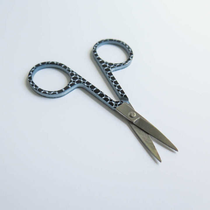 Black and White Embroidery Scissors Scissors - Snuggly Monkey
