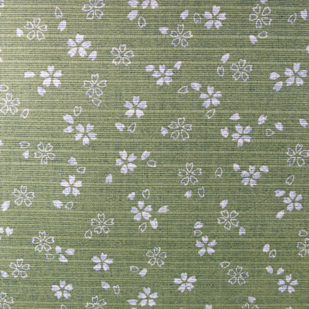 Sevenberry Double-Sided Cotton Dobby Fabric - Green/Blue