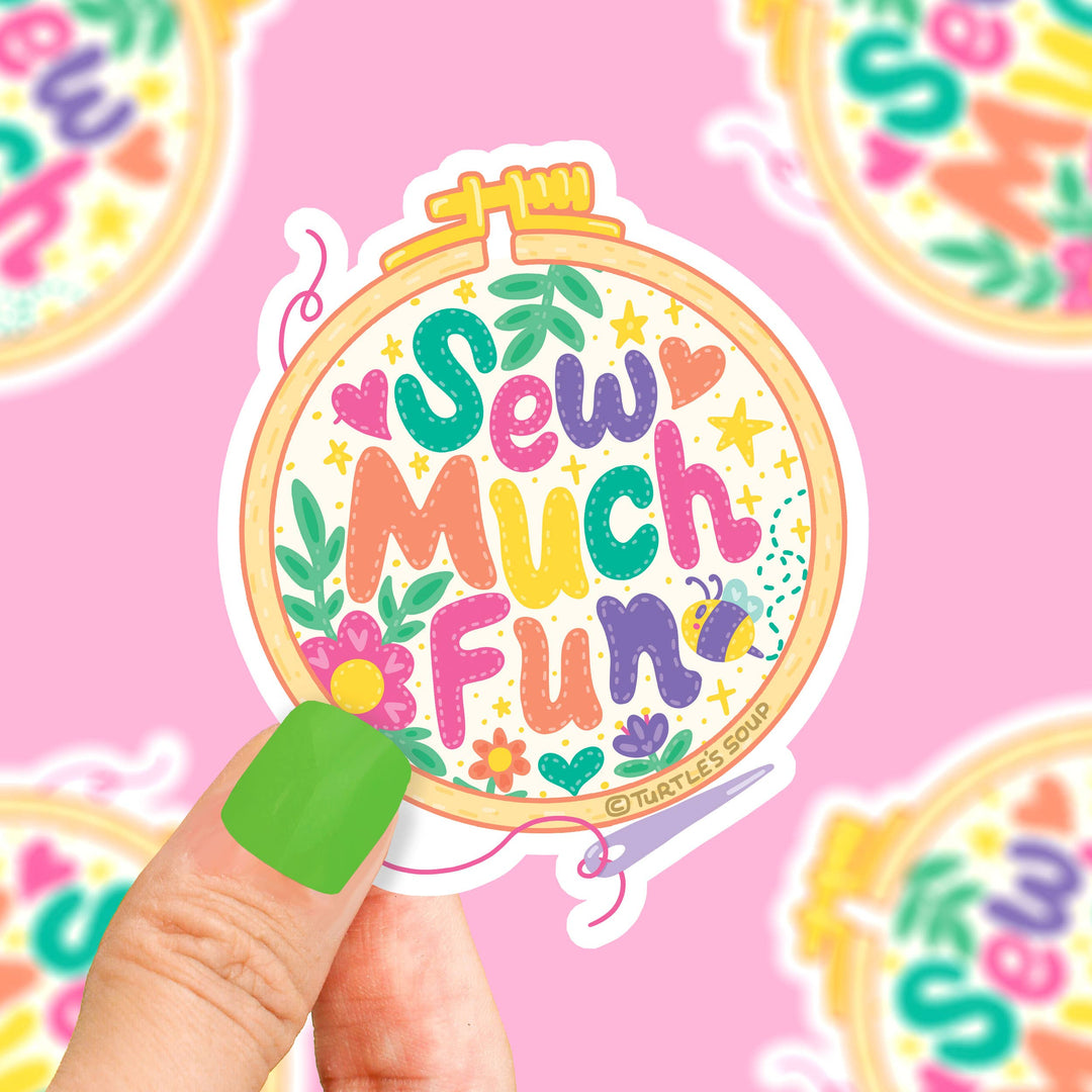 Turtle Soup Vinyl Sticker - Sew Much Fun