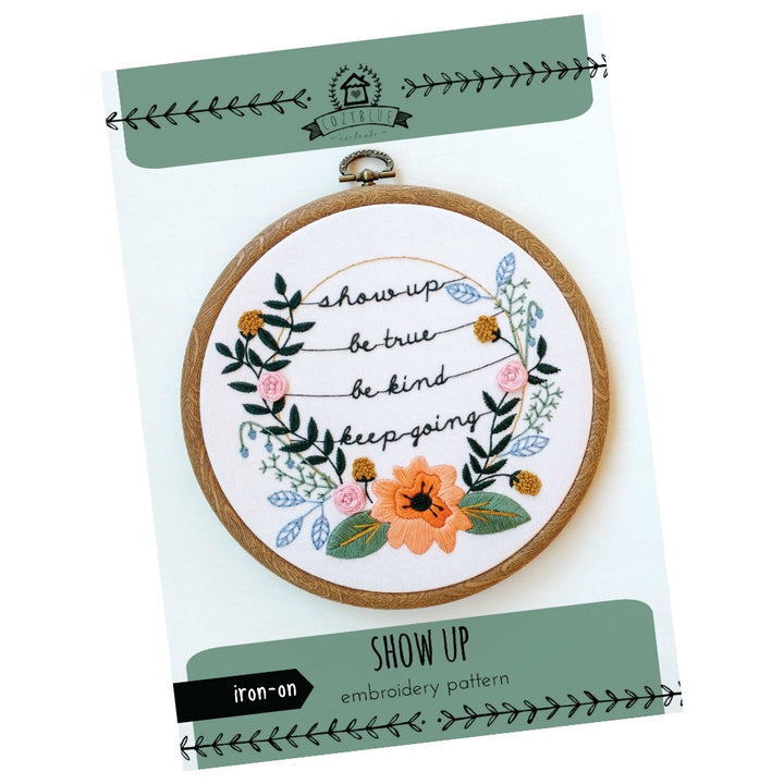 cozyblue Embroidery Pattern :: Show Up Patterns - Snuggly Monkey