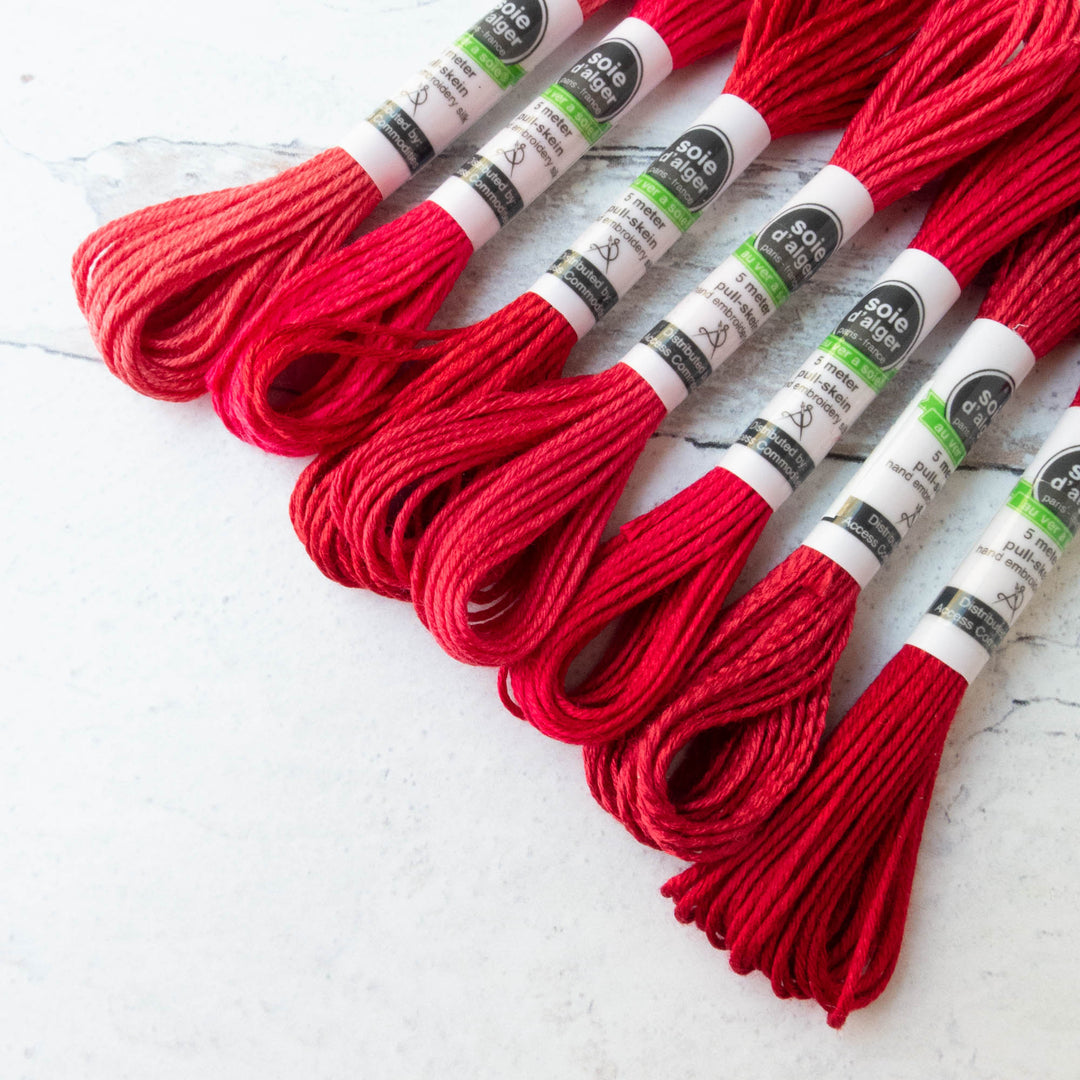 Soie d'Alger Silk Embroidery Thread - Reds