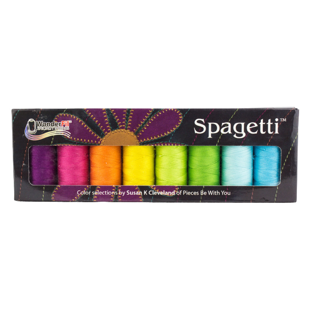 12 wt Cotton Thread Set - Wonderfil Spagetti Brights
