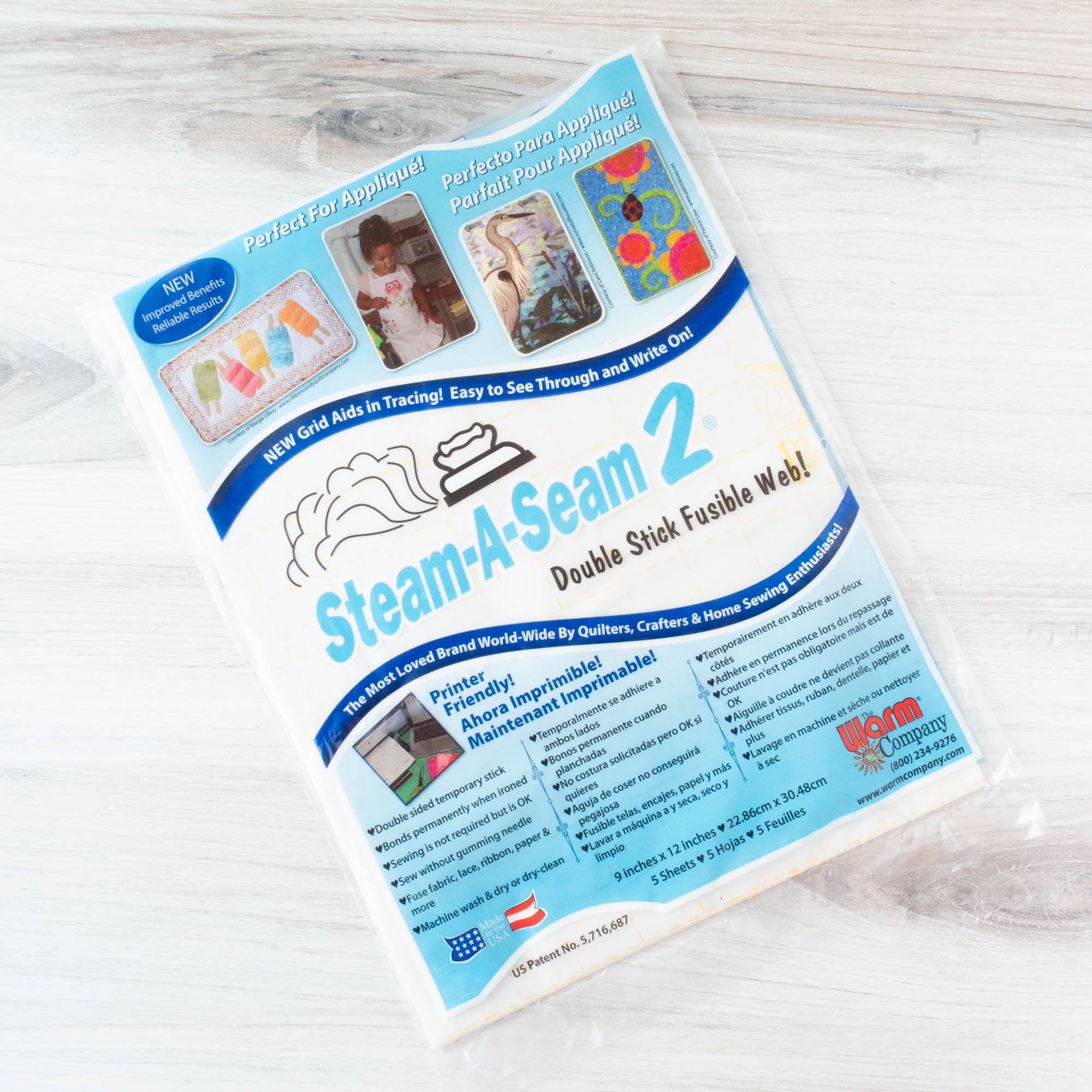 Fliseline Double Face Steam A Seam Lite - Adhésif Thermocollant Léger (2 M X 30 Cm)