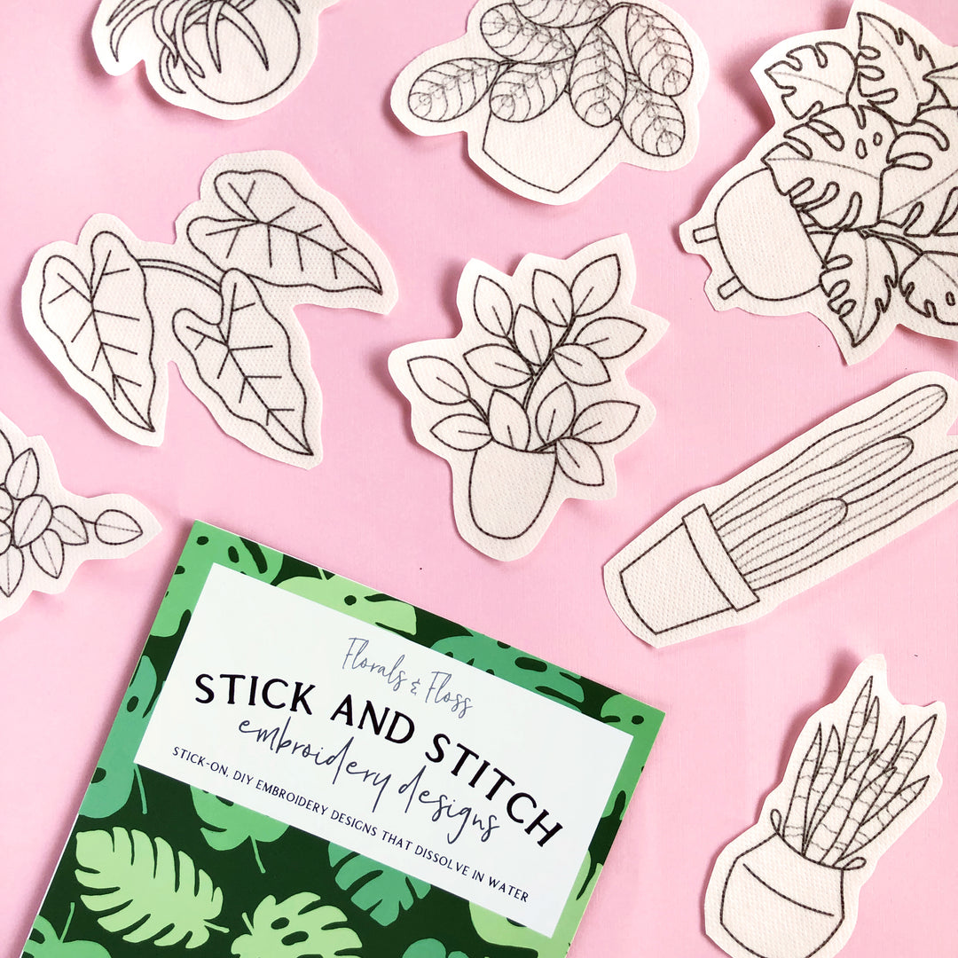 Stick & Stitch Embroidery Pattern Pack - House Plant
