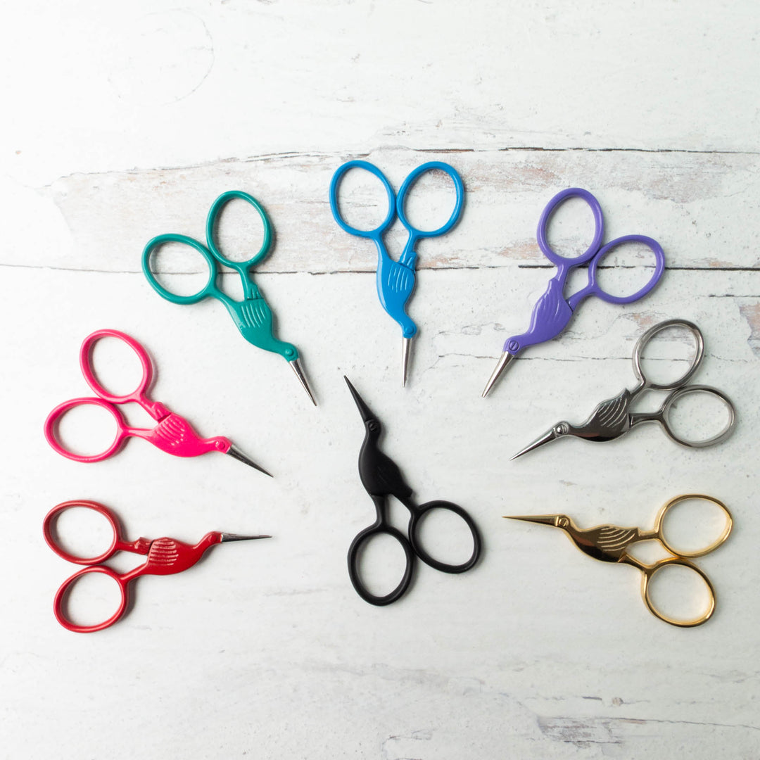 Small Storkette Embroidery Scissors