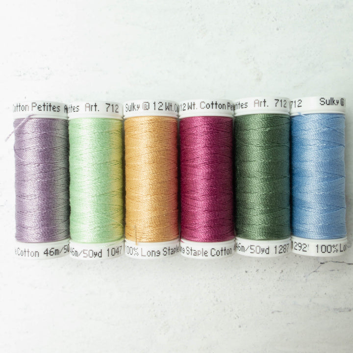 12 wt Cotton Petites Thread - Rosewood Manor Palette