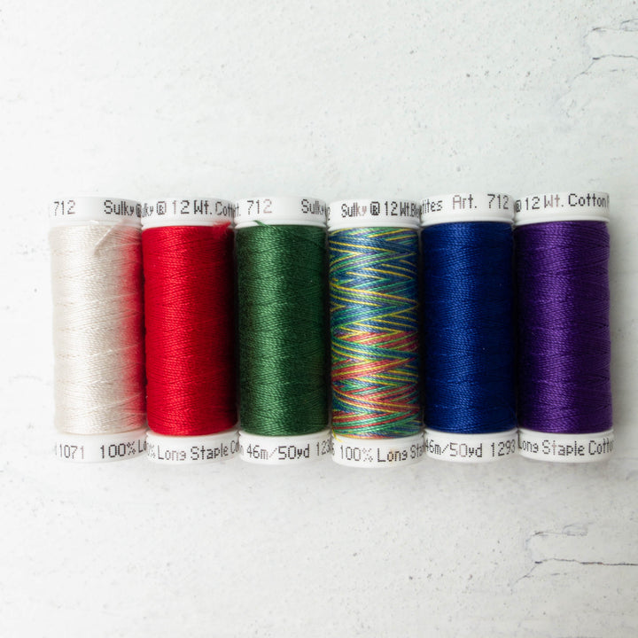 12 wt Cotton Petites Thread - Winter Palette