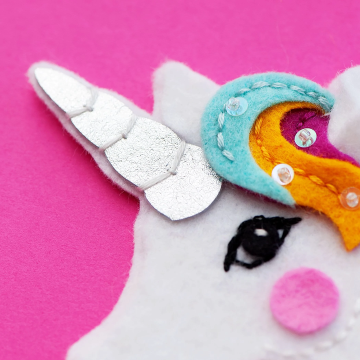 Unicorn Wool Felt Ornaments Kit