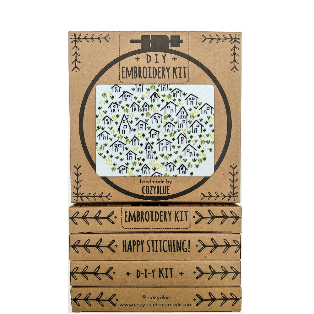 cozyblue Embroidery Pattern :: It Takes a Village Patterns - Snuggly Monkey