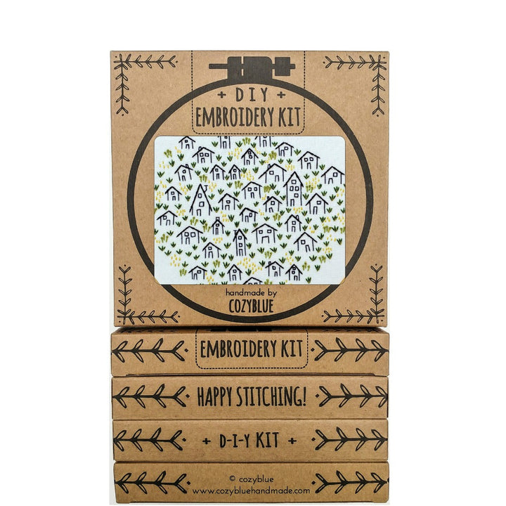 cozyblue Embroidery Pattern :: It Takes a Village Patterns - Snuggly Monkey