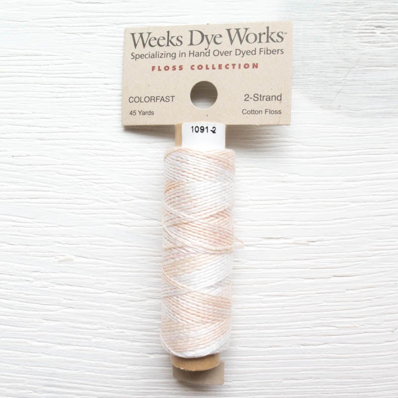 Weeks Dye Works 2 Strand Floss - Whitewash Floss - Snuggly Monkey