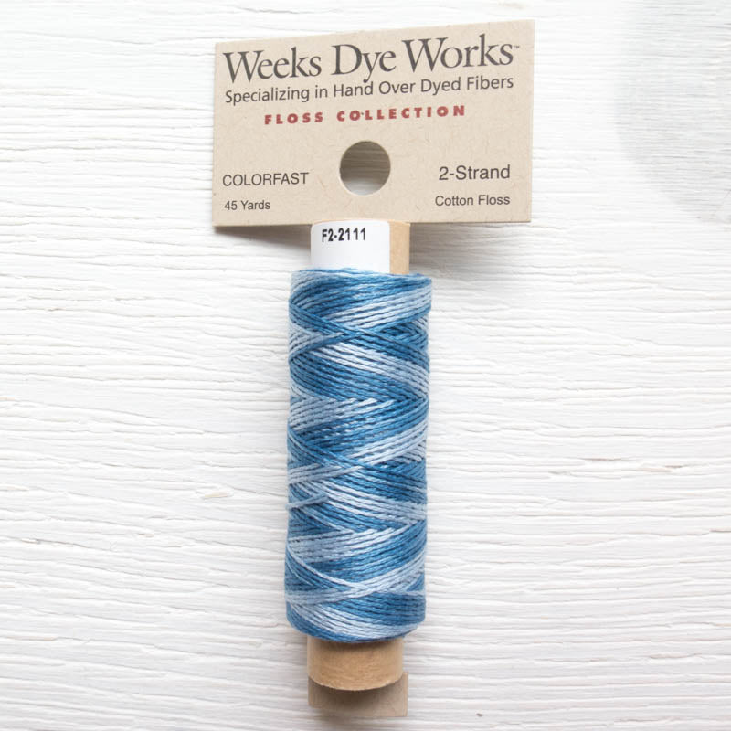 Weeks Dye Works 2 Strand Floss - Sky Floss - Snuggly Monkey