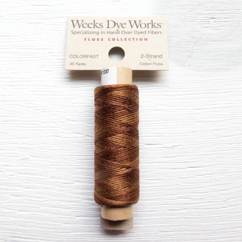 Weeks Dye Works 2 Strand Floss - Swiss Chocolate Floss - Snuggly Monkey